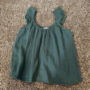 Ruffle sleeve tank top